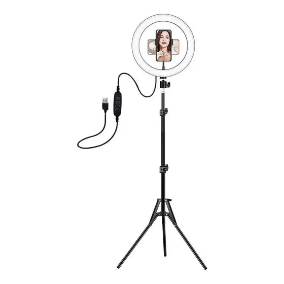 Aro Luz Led Studio Profesional Ø31cm + Tripode 2mt + Control
