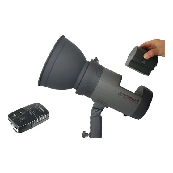 Visico4 flash estudio a bateria 300W portatil com radio