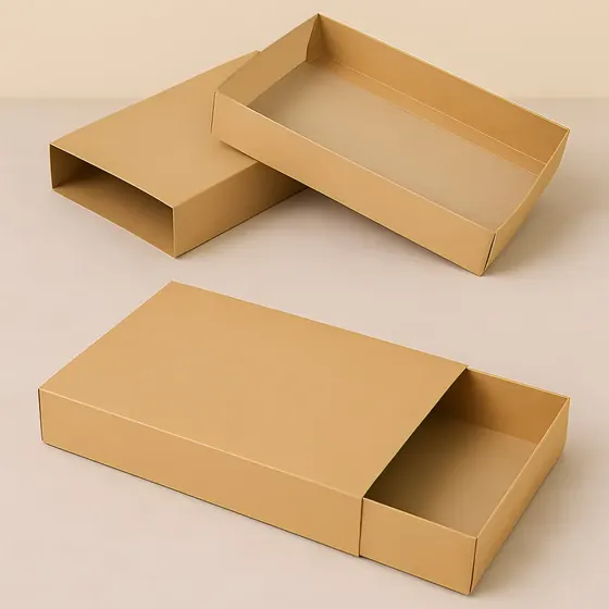20 Cajas Kraft Lisas Bijouterie Regalos Accesorios 10x20x2,5