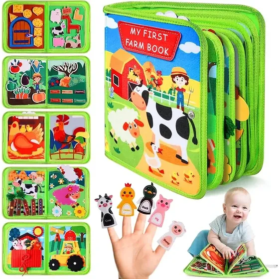 Tabla Ocupada Para Niños Pequeños, Juguetes Montessori, Anim Farm