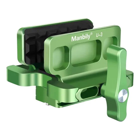 Cabezal Para Trípode/monopié Manbily U-3, Aluminio, Verde