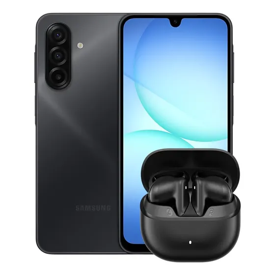 Combo Celular Samsung A17 128/4gb Black + Auriculares Havit