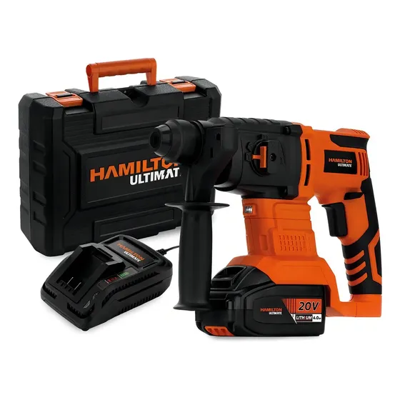 Rotomartillo Taladro Cincelador Inalambrico Hamilton 20v Color Naranja Frecuencia 50 Hz ULT130