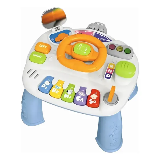 Mesa Didáctica C Volante Luz Sonido Desmontable Teclas Boton