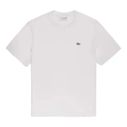 Remera Lacoste Tenis Heritage Para Hombre Blanco Liso 5 Lisa