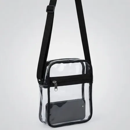 Bolso Bandolera Transparente Conciertos Recitales Bts Kpop Negro Transparente Plastico