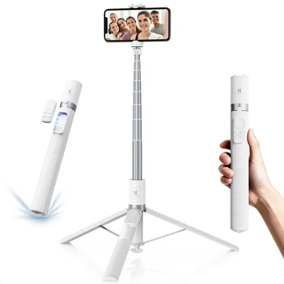 Trípode K&f Concept Auto Open Selfie Stick Con Mando A Dista