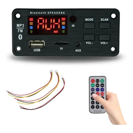 Módulo Reproductor Mp3 Bluetooth Usb/tf/fm/aux Para Bocina