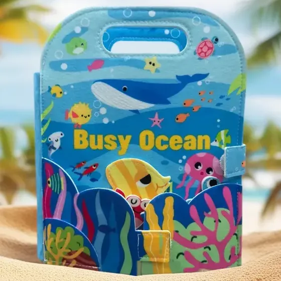 Libro Didáctico De Fieltro Busy Ocean Para Bebé
