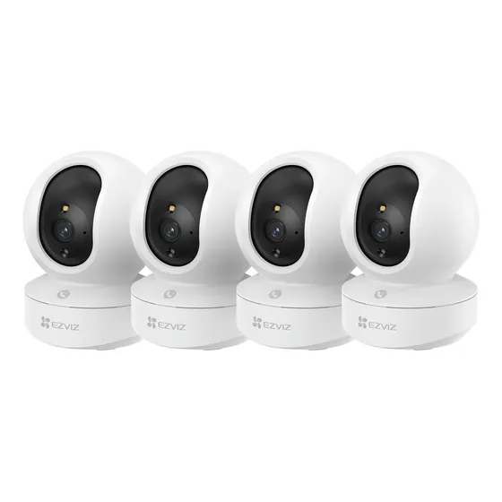 4 Cámaras De Seguridad Ezviz Ty1 360° Wi Fi Full Hd Interior