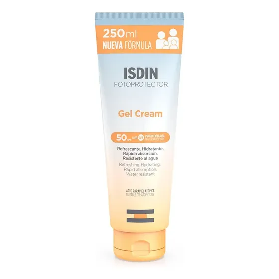 Fotoprotector Gel Cream Wet Skin Solar Hidratación Intensa Spf50 x 250ml Isdin