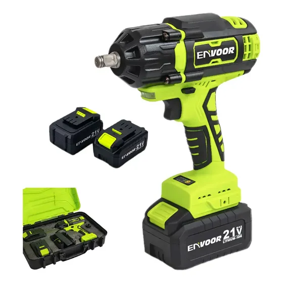 Llave De Impacto Inalámbrica 800nm + 2 Baterías 4ah + Cargad