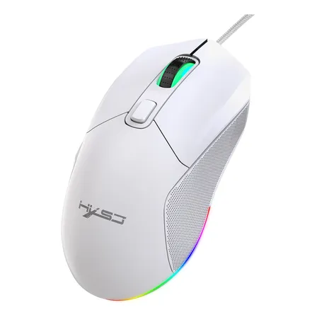 Mouse Gamer Cableado Carcasa Intercambiable Blanco
