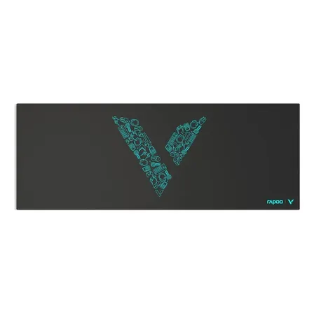 Mousepad Gamer 80x30 Cm Xl Antideslizante Rapoo V1l Negro
