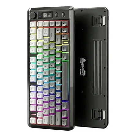 Teclado Gamer Inalámbrico Freewolf M75 82 Teclas Moonnight Inglés Us