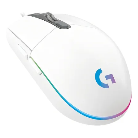 Mouse Gamer Logitech G203 Lightsync Blanco con 8000 dpi