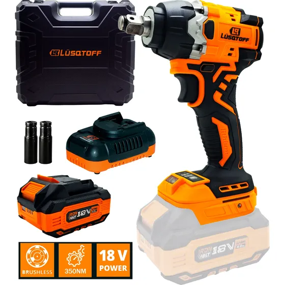 Llave De Impacto Inalambrico Brushless 1/2 Pulg 18v 300nm