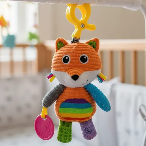 Peluche Colgante Cunero Musical Didáctico Infantil Animales