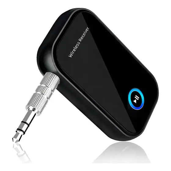 Receptor Auxiliar Bluetooth 5.0 Bt-15 (conector De 3,5 Mm)