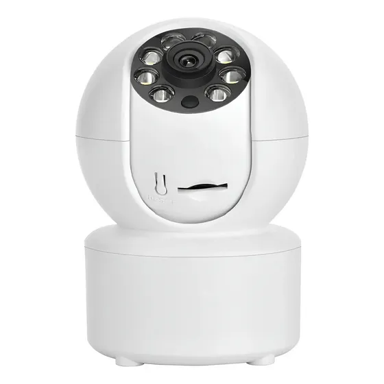 Cámara De Seguridad Wifi Ip Full Hd Motorizada Nocturna 2mp Color Blanco