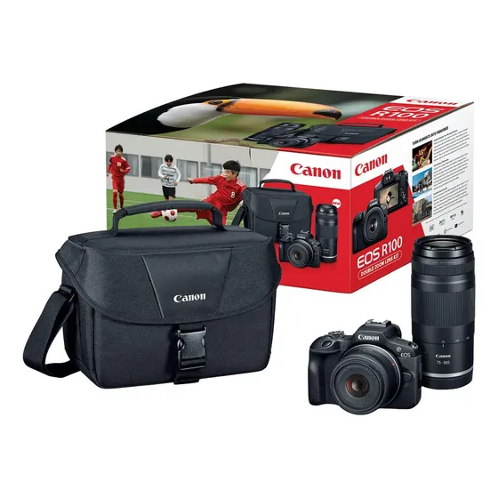 Camara Canon Eos R100 24.1mp 4k Kit Doble Zoom