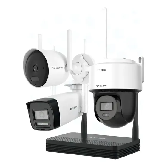 Kit Hikvision Easylink Nvs + 2 Camara Ip Wifi + Domo Ptz 4mp