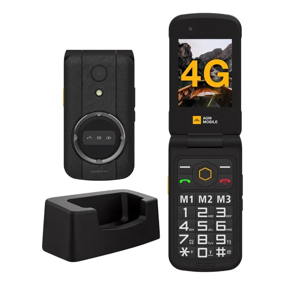 Celular Con Tapa Para Personas Mayores Teclado Grande Agm M8