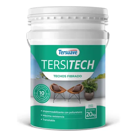 Tersitech Fibrado Para Techos transitable De 20 Kg Tersuave Color Blanco