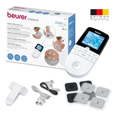 Electroestimulador Digital 3en1 Ondas Tens Ems y Masaje Beurer Em 49