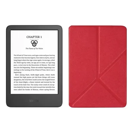 Kindle 11 Generacion + Funda + Libros - 16gb Rojo