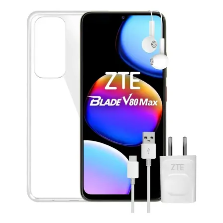 Teléfono Celular ZTE Blade V80 Max 256gb Gold + Funda + Auriculares + Cargador