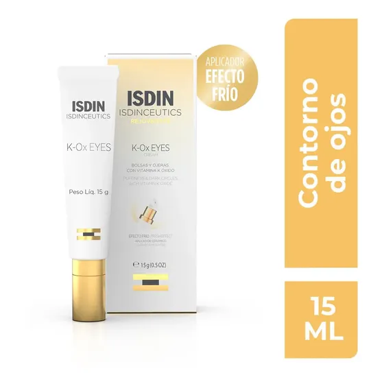 Isdinceutics K-Ox Eyes Crema Contorno de Ojos, Uso Día y Noche, Todo Tipo de Piel, 15g