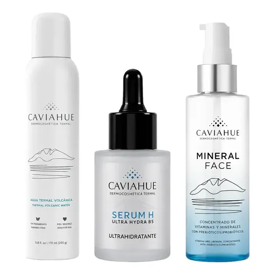 Combo Caviahue Agua Termal Volcánica+ Mineral Face + Serum H
