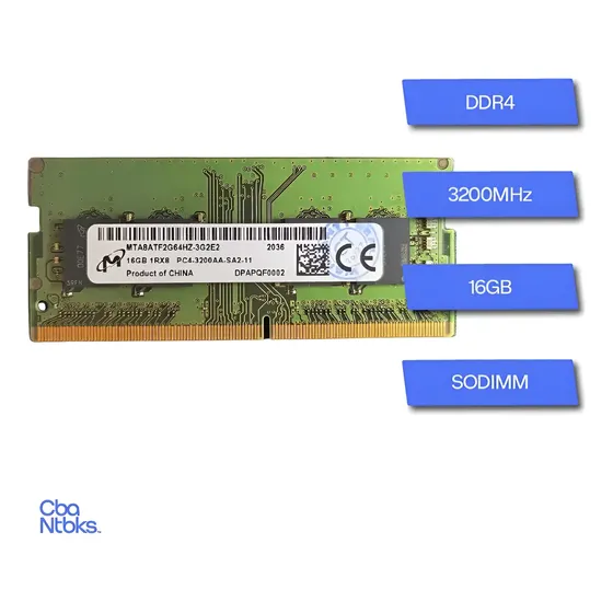 Memoria Ram Micron 16gb Ddr4 3200mhz Sodimm Para Notebook