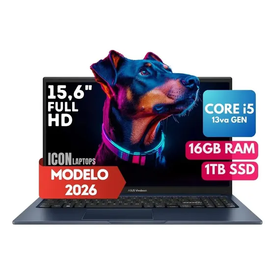 Notebook Asus VivoBook X1504VA Intel Core i5 de 15.6" Full HD con 16 GB RAM y 1 TB SSD