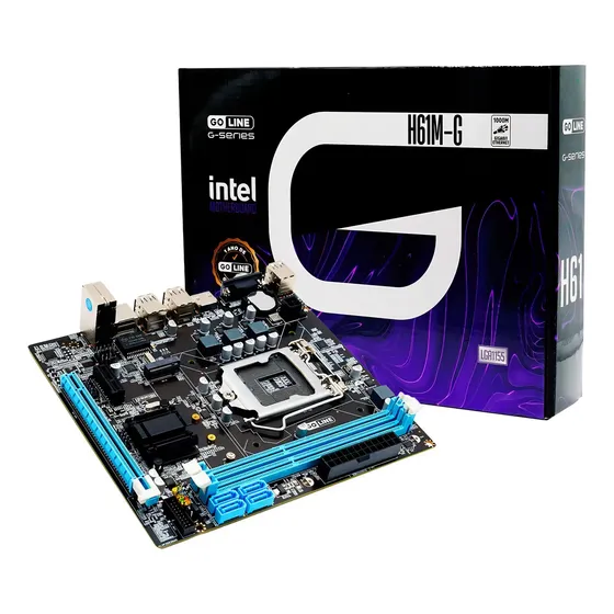 Mother Intel Lga 1155 Goline H61m-g Negro
