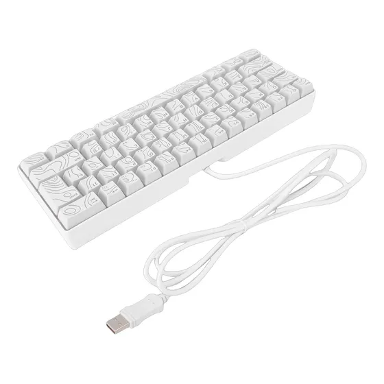 Teclado Mecánico Para Pc De 61 Teclas Rgb Para Juegos Con 60