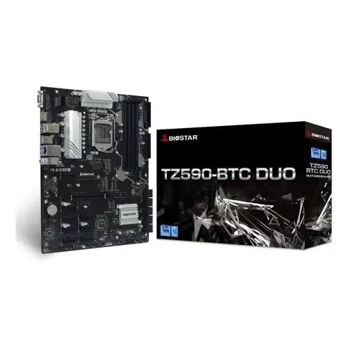 Motherboard Mineria Biostar Tz590-btc Duo Soc 1200 Pcie 8+1