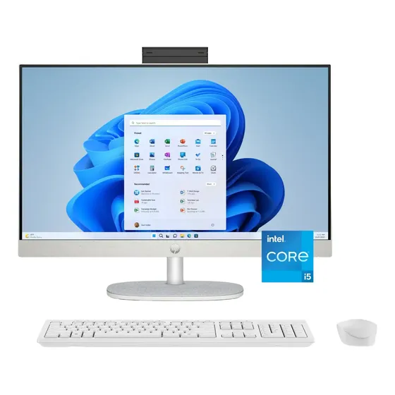 Hp 24cr0034 23.8 Touch Todo En Uno I5 8gb 512gb Blanco Shell White