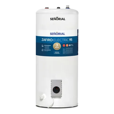 Termotanque Eléctrico Señorial Zafiro TESZ-95 95L Blanco