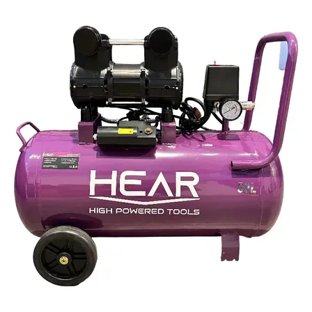 Compresor De Aire Electrico Sin Aceite 50 Lts 2 Hp Hear Violeta Oscuro 50hz Monofásica