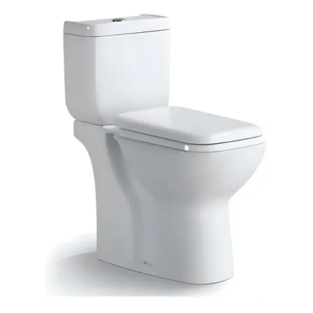 Inodoro Largo Mochila Blanco Con Tapa Depósito Cierre Suave