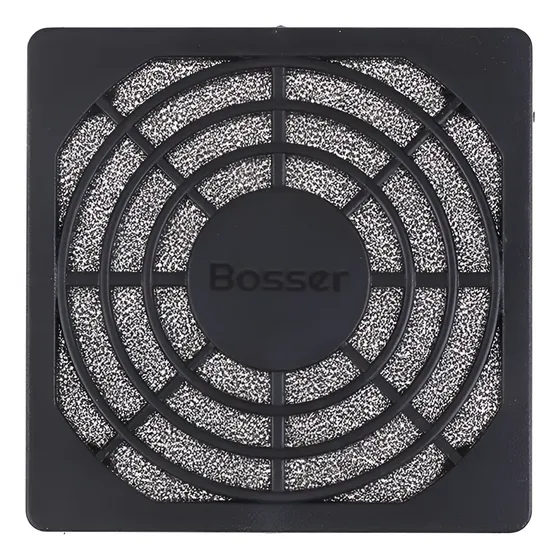 Reja Plastica C/ Filtro Bosser Para Cooler 3 PuLG 80x80mm Negro