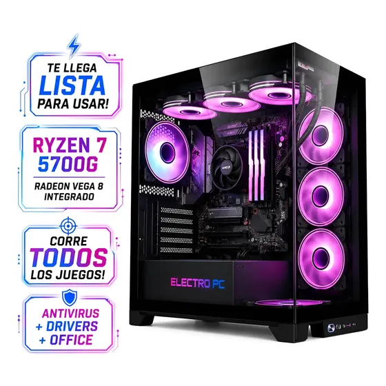 Computadora Completa Ryzen 7 5700g 32gb Vega 8 960gb Wifi