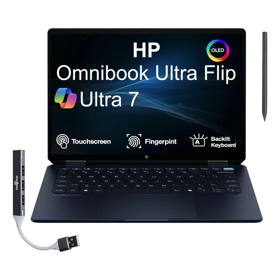 Notebook Hp Omnibook Ultra Flip 14 Ultra 7 32gb 1tb Ssd Oled