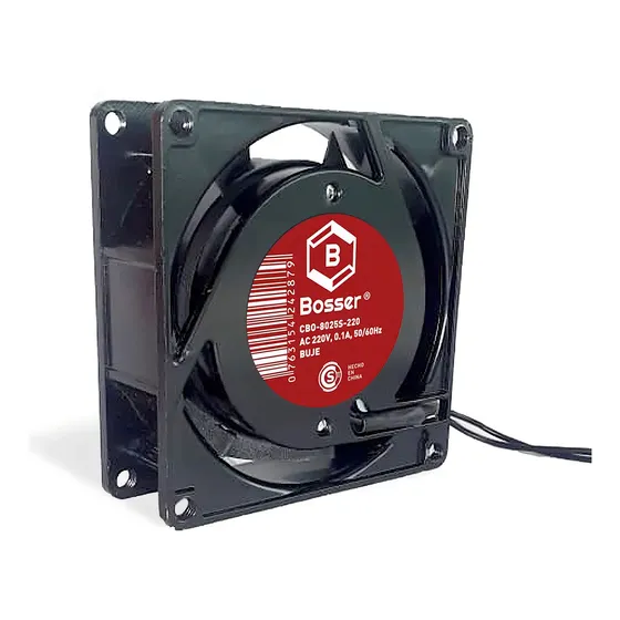 Ventilador Bosser AC 220V 80mm 2850rpm Silencioso para Gabinete
