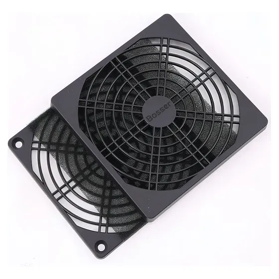 Pack 10 Rejas Plásticas Filtro Bosser Para Cooler 120x120mm 4 Pulgadas Negro
