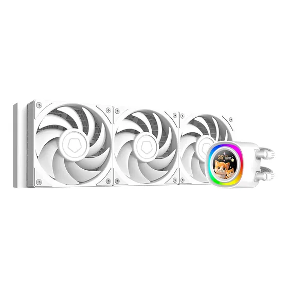 Water Cooler Cpu Id-cooling Fx360 Lcd Pe Blanco Con Pantalla