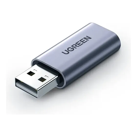 Adaptador De Audio Externo Usb 2.0 A 3.5 Mm Ugreen