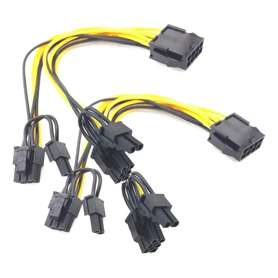 Splitter Adaptador 8 Pines A 2 De 6+2 - Pack Por 2 Unidades
